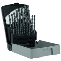 Coffret de 19 forets métaux TBX HSS Co5% - Plage de diamètres 1 à 10 mm