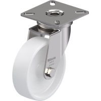 Roulette de manutention pivotante en inox avec platine à visser pivotante LPXA-PO 190 kg - 75 x 100 mm