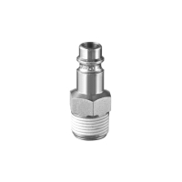 Embout fileté pour raccord pneumatique ERP 07615P2 - Diamètre : R 1/4 (lot de 2)
