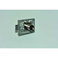 Serrure de meuble zamak - droite - serrure à plaquer - sans varriure - boitier 55,5 x 42 mm