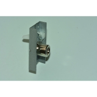 Serrure pour porte coulissante zamak - droite - hauteur : 77 mm