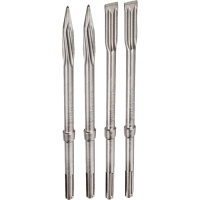 Lot de 2 burins PRO SDS Max 5C - pointu et plat avec lame auto-affûtante - 25 mm x 400 mm