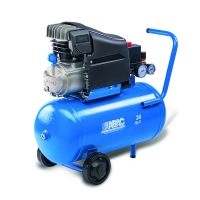 Compresseur d'air à piston POLE L20 - Capacité de cuve : 24 L - Débit : 9,6 m³/h - Pression : 10 bar