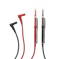 Cordon IP2X 1 noir et 1 rouge 1,5m avec pointes touches 600V pour multimètre