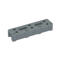Plot pour clôture mobile de chantier - Matière : plastique - Poids : 14 kg - Dimensions : 770 x 133 x 200 mm