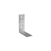 Équerre de menuiserie bois et charpente AG Renforcée - Dimensions (L1 x L2) : 119 x 91 mm - Largeur : 40 mm - Épaisseur : 3 mm