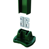 Platine EASYCLIP en aluminium - Coloris : Gris RAL 7016