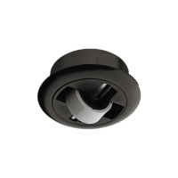 Roulette de meuble à encastrer bandage plastique - Capacité de charge : 50 kg - Diamètre : 54 mm - Fonctionnement : rigide sans blocage - Hauteur de la roulette : 14 mm