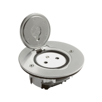 Prise de sol avec platine ronde MOSAIC - 2P+T - 16A -250 V