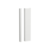 Kit grande hauteur gâche applique protective pour serrure en applique protective -  blanc
