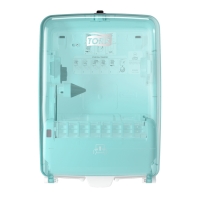 Distributeur mural de papier d'essuyage pour poste de lavage turquoise W6