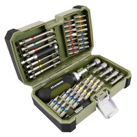 Coffret de 46 embouts de vissage et accessoires 1/4" bimatière