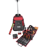 Sac à dos trolley 40L avec 111 outils pour électricien
