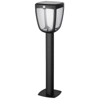Lanterne LED solaire sur borne GIZMO SOLAR - 345 Lm - 4000 K - noir