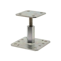 Pied de poteau APRN - Hauteur : 100 à 150 mm - Dimensions : 100 x 100 mm/130 x 130 mm