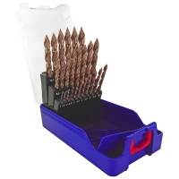 Coffret de 25 forets métaux TSP HSS revêtu FUSIO - Plage de diamètres 1 à 13 mm