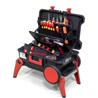 Trolley XXL 4 avec pieds pliables et 80 outils isolés 1000 V