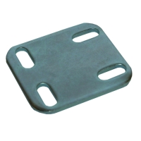 Plaque de fixation - longueur 60 mm - largeur 53 mm - épaisseur 3 mm - acier zingué