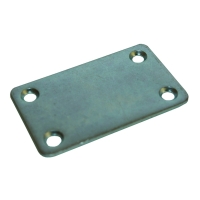 Plaque de fixation - longueur 82,5 mm - largeur 50 mm - épaisseur 2 mm - acier zingué