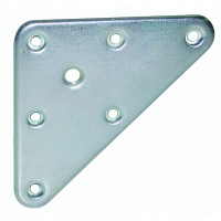 Plaque de fixation triangulaire 90 x 90 mm - acier zingué