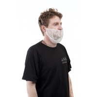 Cache-barbe à usage court 4561101 blanc (carton de 1 000 pièces) - taille unique