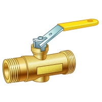 Robinet de chaufferie JPG double mâle (blister)