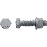 Boulon tête hexagonale partiellement fileté classe 8.8 avec rondelle GEOMET 500 B