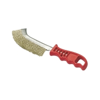 Brosse métallique convexe plastique 1 rang
