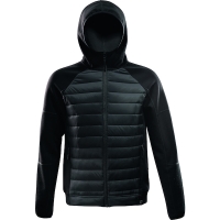 Veste matelassée bi-matière TRAVIS noire