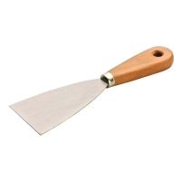 Couteau de peintre en acier avec manche en bois
