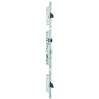 Serrure 3 points pêne dormant demi-tour 6370 pêne basculant long têtière U 24mm