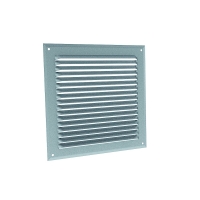 Grille d'aération aluminium GA en applique aluminium argent