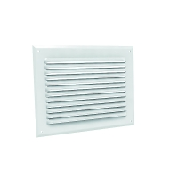 Grille d'aération aluminium en applique aluminium laqué blanc