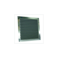 Grille d'aération 436 aluminium estampée en applique avec moustiquaire