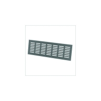 Grille d'aération d'ameublement 381 en applique aluminium argent