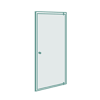 Porte pivotante
