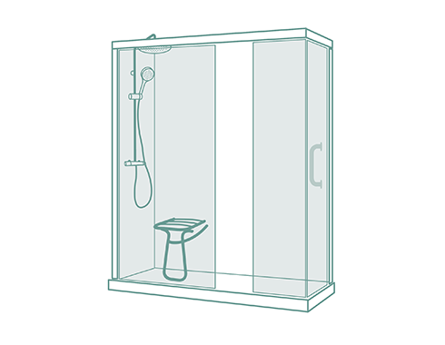 Cabine de douche complète