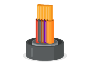 Couleur de fil de phase - illustration