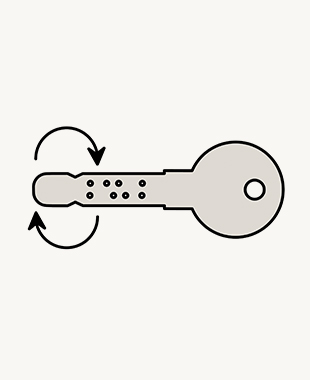 Clé réversible - illustration