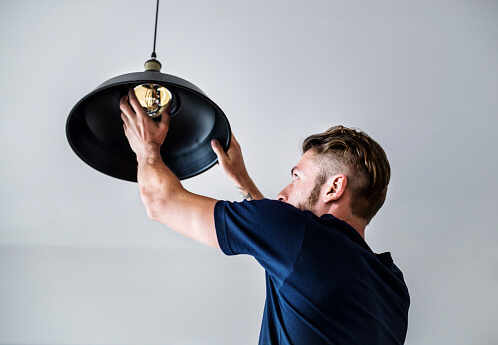 Installation d'un point lumineux