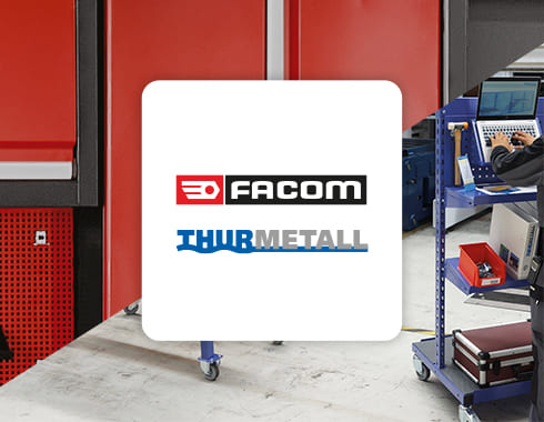 Servantes, établis, armoires - illustration